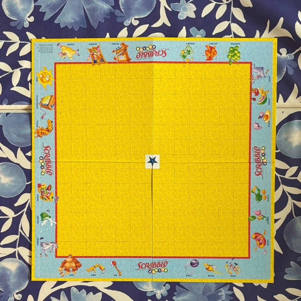 Scrabble Junior Kids Crossword Learning Game 2008 | Family Word Board Game